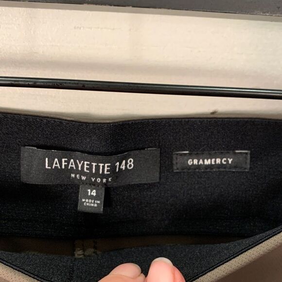 Lafayette 148 Gramercy Taupe size 14 office business - Picture 8 of 12